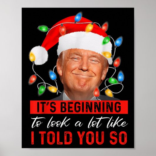 トランプのクリスマスによく似たおもしろい始まり ポスター (正面)