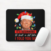トランプのクリスマスによく似たおもしろい始まり マウスパッド (マウス)