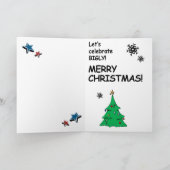 トランプのクリスマスカード – 私はあなたのクリスマスが良いことを願う シーズンカード (内部)