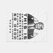 トランプのクリスマスパジャマ非常に良い誰もが同意おもしろい フリースブランケット (正面(横))