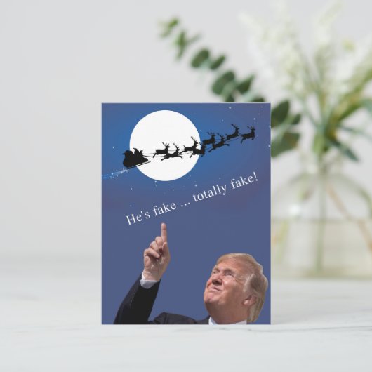 トランプのクリスマス:サンタは偽物 シーズンポストカード (スタンド正面)