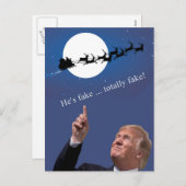 トランプのクリスマス：サンタは偽物 シーズンポストカード (正面/裏面)