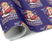 トランプのクリスマス | トランプが再びクリスマスを素晴らし作る ラッピングペーパー (ロールコーナー)