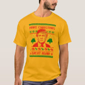 トランプのクリスマス – 再びクリスマスを作素晴らしる Tシャツ (正面)