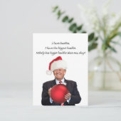 トランプのクリスマス：最大の金貨 シーズンポストカード (スタンド正面)