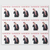 トランプのクリスマス:私が聞いたことを聞くか? ラッピングペーパー (フラット)