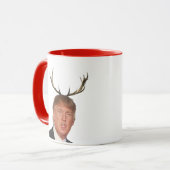 トランプのクリスマス:鹿の大統領 マグカップ (正面左)