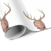 トランプのクリスマス：鹿の大統領 ラッピングペーパー (ロールコーナー)