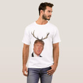 トランプのクリスマス：鹿の大統領 Tシャツ (正面フル)