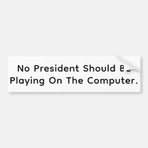 トランプのコンピューターを没収 Hankamer Artjunkhaus バンパーステッカー