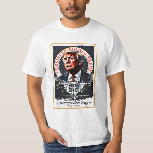 トランプのサポーター就任式の日2025 Tシャツ (正面)
