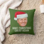 トランプのサンタハット – 再びクリスマス素晴らしを作るおもしろい クッション (ブランケット)