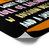 トランプのサンドイッチ小さなピクル政治的皮肉 ポスター (角)