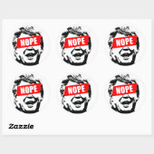 トランプのステッカーに「Nope」と言う ラウンドシール (シート)