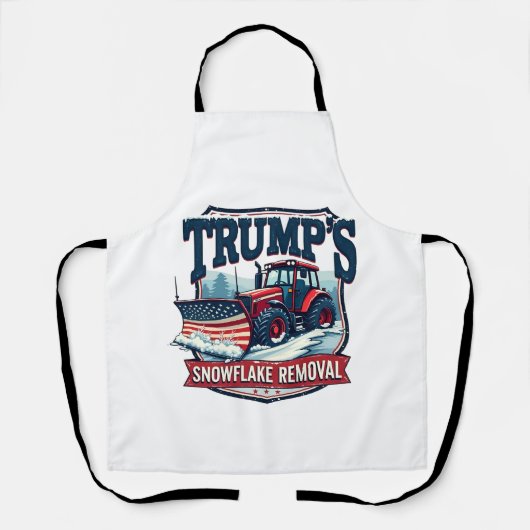 トランプのスノーフレークレムバルサービスの就任式の日 エプロン (正面)
