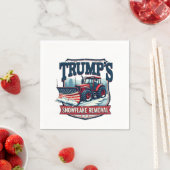 トランプのスノーフレークレムバルサービスの就任式の日 スタンダードカクテルナプキン (インサイチュ)
