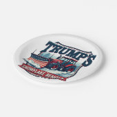 トランプのスノーフレークレムバルサービスの就任式の日 ペーパープレート (アングル)