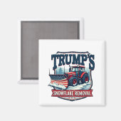 トランプのスノーフレークレムバルサービスの就任式の日 マグネット (正面/裏面)