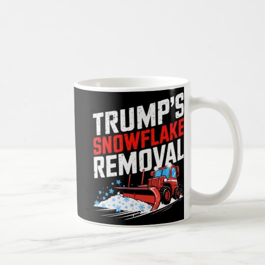 トランプのスノーフレーク除去はっきりした保守的な状態 コーヒーマグカップ (右)