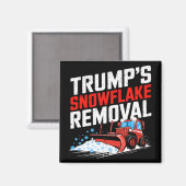 トランプのスノーフレーク除去はっきりした保守的な状態 マグネット (正面/裏面)