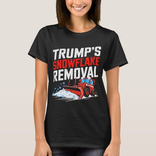 トランプのスノーフレーク除去はっきりした保守的な状態 Tシャツ (正面)