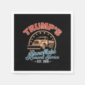 トランプのスノーフレーク除去サービストランプ2024 スタンダードカクテルナプキン (正面)