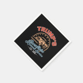 トランプのスノーフレーク除去サービストランプ2024 スタンダードカクテルナプキン (角)