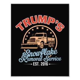 トランプのスノーフレーク除去サービス トランプ2024 フォトプリント