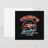 トランプのスノーフレーク除去サービス トランプ 2024 招待状 (正面/裏面)
