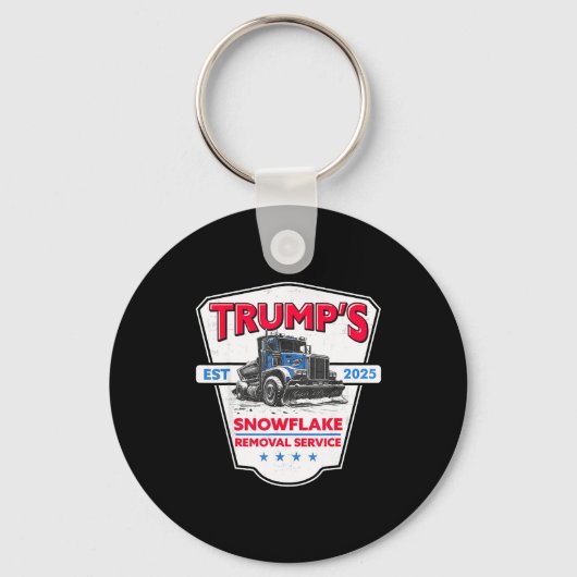 トランプのスノーフレーク除去サービス 楽しいトランプ 2025 キーホルダー (正面)