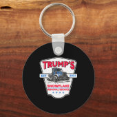 トランプのスノーフレーク除去サービス 楽しいトランプ 2025 キーホルダー (正面)