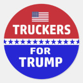 トランプのタッカー ラウンドシール (正面)