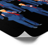 トランプのダンス7月4日とトランプの父の日 ポスター (角)