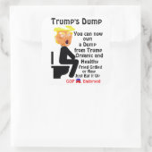 トランプのダンプステッカー スクエアシール (バッグ)