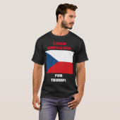 トランプのチェコ系アメリカ人！ Tシャツ (正面フル)