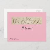 トランプのデス我々は人々の抵抗 ポストカード (正面/裏面)