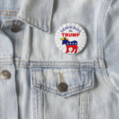 トランプのトランプの切り替えパーティーのための民主党が今 缶バッジ (インサイチュ)