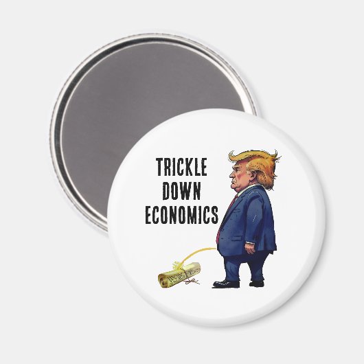 トランプのトリクルダウン経済 マグネット (正面/裏面)