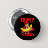 トランプのバナナ(スケール)おもしろいミーム1 缶バッジ (正面&裏面)