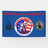 トランプのバナーに対する共和党員3'x5' 横断幕 (横)