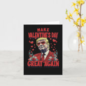トランプのバレンタインデーカード カード (黄色い花)