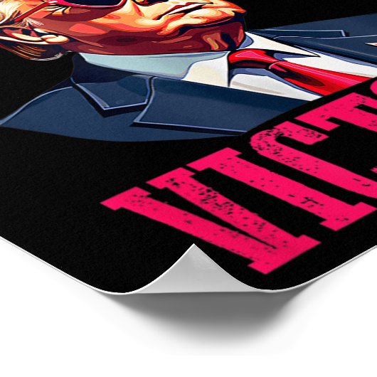 トランプのバレンタインデーVは勝利トランプのためだ ポスター (角)