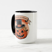 トランプのパンプキンハロウィンマグ：新しいフェスティバルモデル マグカップ (正面左)