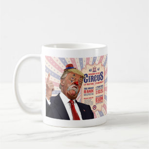 トランプのピエロショーサーカス – ヴィンテージポスターデザイン コーヒーマグカップ
