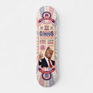 トランプのピエロショーサーカス – ヴィンテージポスターデザイン スケートボード