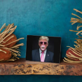 トランプのピンクバブルガム社長47 USA フォトプラーク (側面)