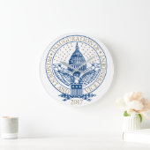 トランプのペンス大統領就任ロゴ就任式 ラージ壁時計 (ホーム)