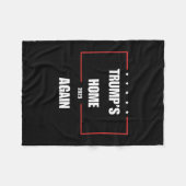 トランプのホーム再び2025 フリースブランケット (正面(横))