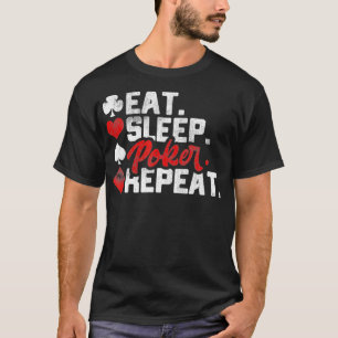 トランプのポーカーおもしろいテアスホールデムプレイヤーカジノギフト Tシャツ