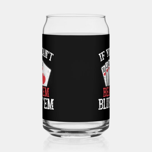 トランプのポーカーおもしろいブラフ賭博カジノ ガラス缶 (左)